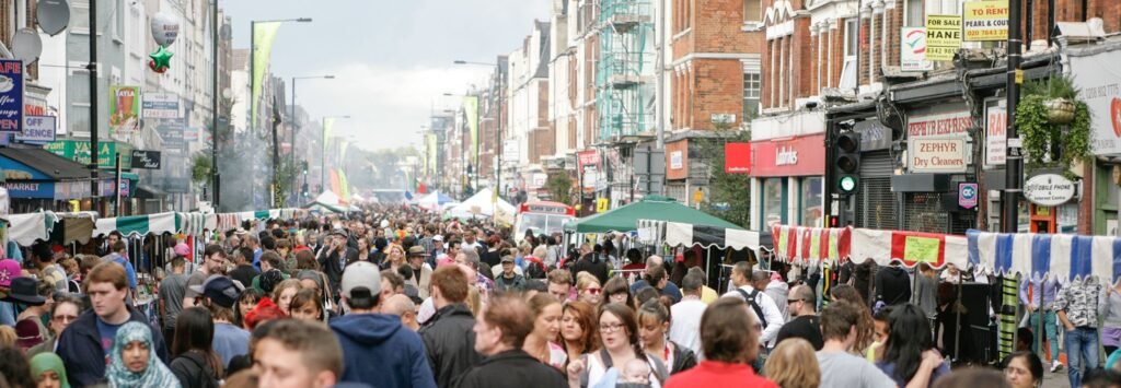 Bustling Green Lanes, London